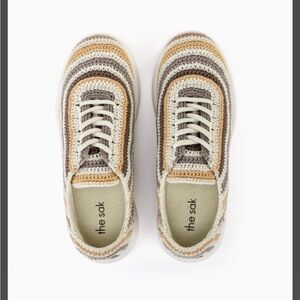 The Sak Multicolor Crochet Lace-Up Shoes